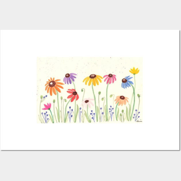 Colorful Wildflowers Wall Art by SunnyPainter